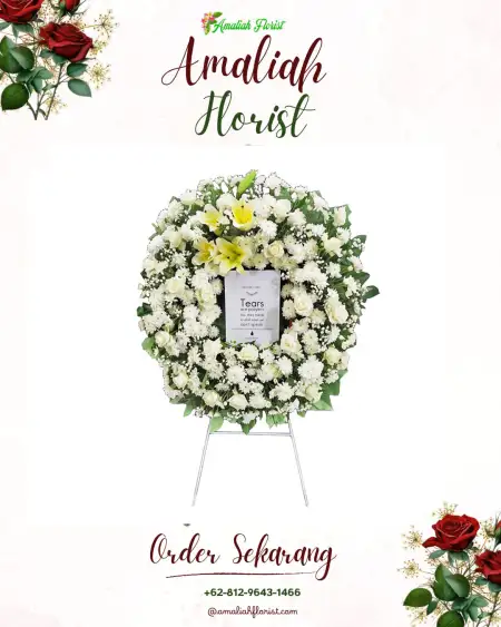 Krans Bunga Duka Gedung Wedding Jakarta Pusat